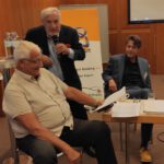 Univ.-Prof. Dr. Dr. Wolfgang Rohrbach, R. S. Tomek mit Philosoph u. Berater Dr. Christoph Quarch (v.l.n.r.)